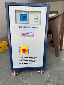 10 Kva Single Phase Servo Stabilizer Usage/Application Industrial, Commercial and Residential Phase Single Phase Cooling Type Air Cooled - Amtac Power Solutions - India