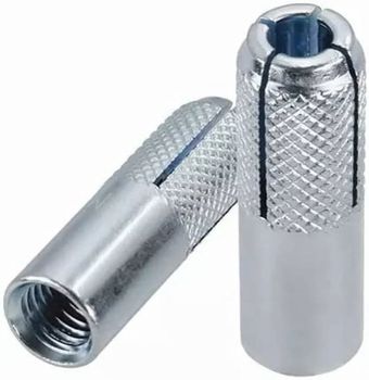 Dropin Bullet Anchor Fastener Shape Round Color Silver Surface Finishing - Hind Fasteners - India