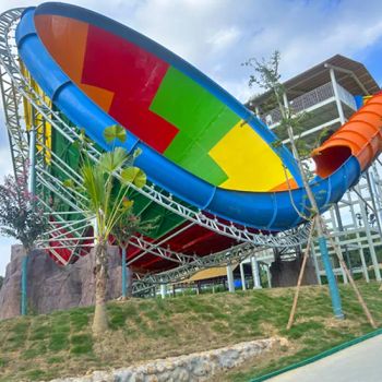 Water Play Equipment Fiberglass Trumpet Water Slides for Water Parks for Outdoor Pool Swimming - Meizhou Lanchao Water Park Equipment Manufacturing Co., Ltd. - China