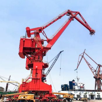 Long Service Time Flexible Mobile Harbour Jib Portal Crane Model NO. MQ Condition New Color Customized Trademark HuaSui Type - Henan Huasui Heavy Industry Machinery Equipment Co., Ltd. - China
