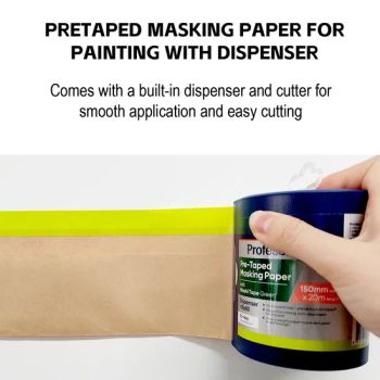 Pre-Taped Masking Paper with Built-in Dispenser & Cutter - Jiangsu B-Line Tools Co., Ltd. - China