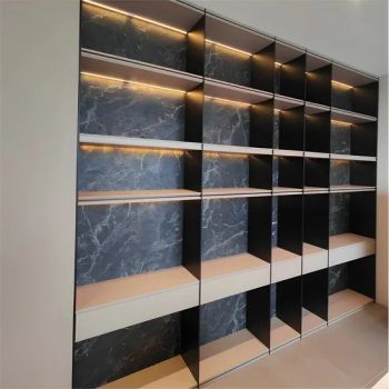 Bespoke Modern Living Room Display Shelves Aluminium Bookcase - Foshan Chuanyi Building Materials Co., Ltd. - China