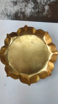 Gold Urli for Candle Making Color Golden Finish Polished Country of Origin Made in India Product Type gold urli for candle - N.K.S .Candle And Soap Industries - India