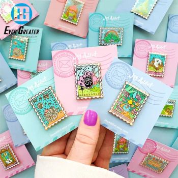 Brooches Button Custom Shirt Enamel Women Brooch with Soft Enamel Lapel Pin - Wenzhou Guda Technology Co., Ltd. - China
