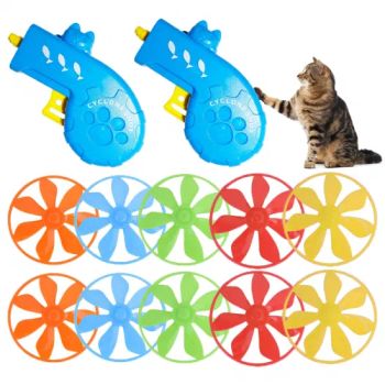 Cat Fetch Toy Flying Disc Saucer Launcher Cat Tracks Toy Set Funny Interactive Chasing Exercising Toy - GOOD SELLER CO., LTD. - China