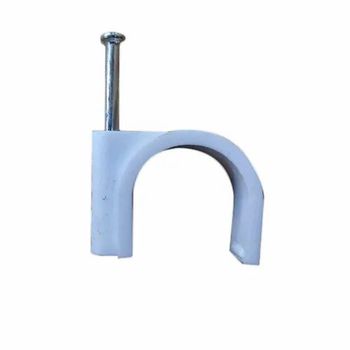 Wire Clip Nail, 100 pieces/packet Number Of Bolt Hole 1 Packing Type Poly Bag Clip Material Plastic and Steel Packaging Size 100 - Accurate Electricals - India