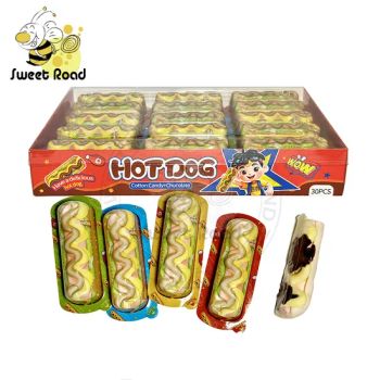 Hot Dog Cotton Candy+Chocolate Marshmallow Candy - Shantou Sweet Road Industry and Trading Co., Ltd. - China