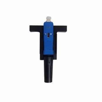 Fiber Optical Connector Material Plastic Color Black and Blue Connector Type Customized Use To join optical - Maruti Fiber Co. - India