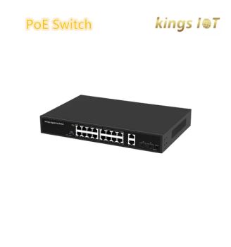 16 Ports 1000Mbps Poe Switch for Security, Teleconferencing Systems, Wireless Network Coverage and Other Scenarios - Shenzhen Kings IoT Co., Ltd - China