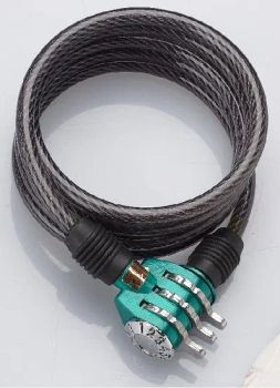 Bike Combination Cable Lock Bike Bicycle Lock Color Black Brand Naibao Trademark Nurbo Model NO. SL517B HS Code - WENZHOU NAIBAO LOCK CO., LTD. - China