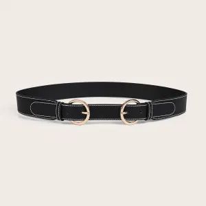 New Fashion PU Leather Women Belt for Ladies with Gold Plating Buckle - Guangzhou Modicci Fashion Co., Limited - China