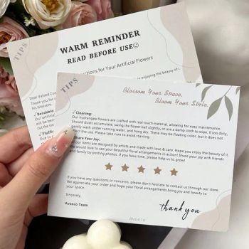 Paper Thank You Cards for Business Cards Thank You for Shopping Card - Qingdao Rainbow Packaging Co., Ltd. - China