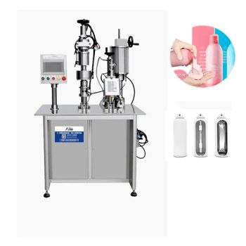 Semi Automatic Machine for Aerosol Products Body Spray Production Hair Sprays Hair Mousses Hair Styling - Guangzhou Aile Automation Equipment Co., Ltd. - China