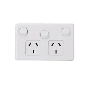Australian Standard SAA Gpo2X 2way Electric Light Horizontal Switches Slim Wall Switch - Ningbo Hseng Electrical Co., Ltd. - China