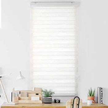 Sisheng 2025 New Design Motorized Electric Double Layers Dark Blackout Grey Color Window Zebra Roller Blinds for Privacy Home Bedroom - Shaoxing Sisheng Window Decoration Co., Ltd - China