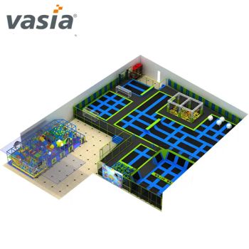 Vasia Kids Professional Indoor Trampoline Bed with Safety Enclosure - Huaxia Amusement Co., Ltd. - China