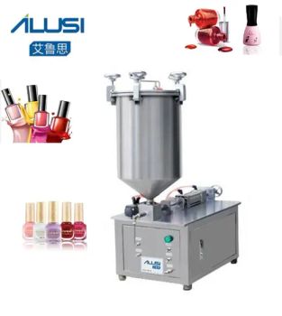 Beat Price Semi Automatic Shoe Nail Polish Mascara Cream Lipstick Pressure Filling Machine for Sale - Yangzhou Ailusi Chemical Machinery Factory - China