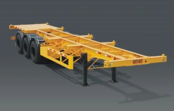 Cimc 40′ Skeleton Flatbed Semi Trailers with Good Price Tire 11r20 Tread 1820mm Axle Number 3 Shape Flatbed Payload - CIMC VEHICLES SALES CO., LTD. - China