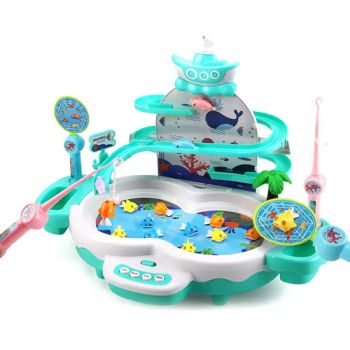 Electric Track Fishing Game Toys Include Magnetic Pool Earlyeeducational Music Fishing Toys with Music and Sound - Shantou Tombo Toys Co., Ltd. - China