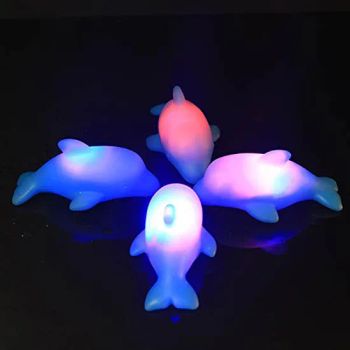 LED Floating Dolphin Bath Toys Fun Bathtub Bathroom Toys Origin China Material Plastic Trademark Better Color - SZ Better Limited - China