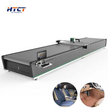 Durable Digital Cutting Machine for PVC Nylon and TPE Car Floor Mats with Mesh Cloth Fabric and Synthetic Leather Car Seat Cushions Featuring Printing Labeling - Shandong HTCT CNC Equipment Co., Ltd. - China