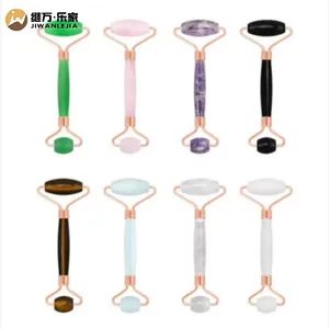 100% Natural Anti-Aging Himalayan Jade Roller Original Double-Neck Therapy Massager for Body Facial Depuffing & Healing - Anshan Jiwan Jade Mattress Co., Ltd - China