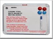 Ceramic Steel White Magnetic Writing Boards With Marker Surface Material Ceramic Steel Color Stability No Color Change Scratch Resistance Scratch - Heera Enterprises - India