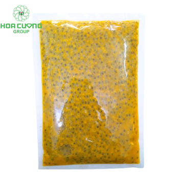 Frozen Passion Fruit seed in puree Place of Origin Viet - HOA CUONG AGRICULTURAL JSC  - Vietnam