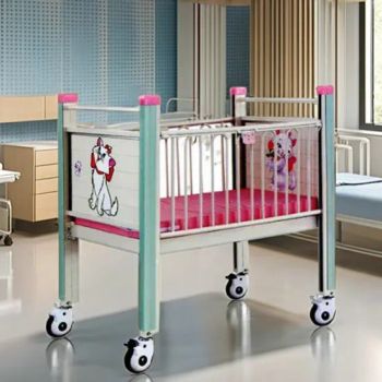 Wholesale Medical Stainless Steel Baby Cot Kids' Cribs Baby Hospital Infant Bed - Healicom Medical Equipment Co., Ltd. - China