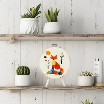 DIY Semi-Finished Handmade Cross Stitch Decoration Crafts Fox Practice Embroidery Set Sewing Weaving Toys for Beginners - Ningbo Hardwork Art & Craft Co., Ltd. - China