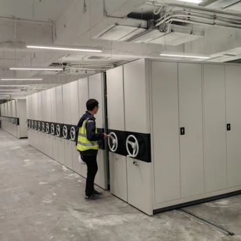 School Library Shelving Systems Pharmaceutical Storage Racks Government Archive Management Mobile Library Shelving Systems Manual Mobile Shelving - Dongguan Shangsheng File Equipment Co., Ltd - China