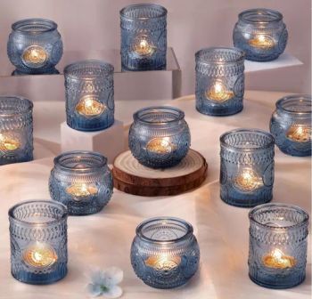 Colored Candle Holders - Glass Candle Holder Bulk for Table Centerpiece, Tea Lights Candle Holders for Home, Christmas Party & Wedding Shower - Qingdao Simpassic Import and Export Co., Ltd. - China