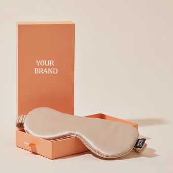 Custom Logo Label Gift Box Pure Silk Eye Mask - Yangzhou Muhe Trading Co., Ltd. - China