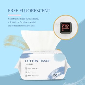 Gentle Cotton Tissues for Sensitive Skin & Makeup Layer 1 Ply Color White Origin China HS Code 961900 Core Without Core Trademark Palmlove - Fujian Yifa Healthcare Products Co., Ltd. - China