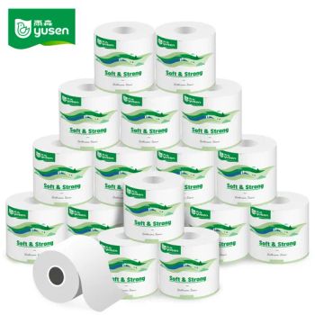 Wholesale Customized 2ply 3ply 4ply Embossed 100% Virgin Pulp Soft Sanitary Toilet Paper Tissue Roll - Baoding Yusen Sanitary Health Supplies Co., Ltd - China