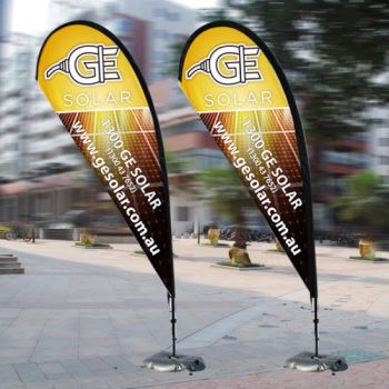 Custom Design Advertising Teardrop Flags Outdoor Feather Printed Flying Banner Textile Flag Banner Flying Fabric Flag Banner - Changzhou Onestopflag Co., Ltd. - China