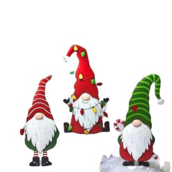 Metal Gnome Yard Signs Holiday Christmas Outdoor Lawn Patio Yard Decoration Wyz21978 - Ningbo Easyget Co., Ltd. - China