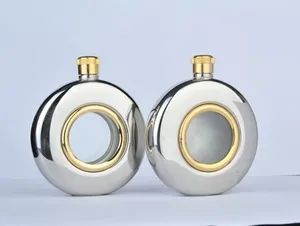 Round Hip Flasks Pieces Single Material Metal Certification FDA Feature Eco-Friendly Min. Order: 1,000 Pieces Payment Terms: T/T, Western - Minyu Hardware Co., Ltd. - China