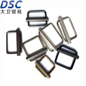 Textured Slider Leather Craft Hardware Adjusting Straps Tape Stretcher with Brake Passage Belt Buckle - DSC Xiamen Enterprise Pte Ltd. - China