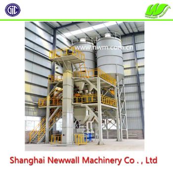 10tph Dry Mortar Making Machine Condition New Processing Mix Layout Vertical Mixing Time 180s Capacity 5~80tph Shaft Type Single - Shanghai Newwall Machinery Co., Ltd. - China