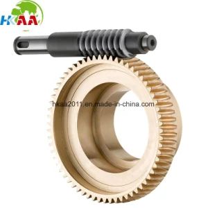 China Brass Machined Worm Gears with Wheel Gear Manufacturer Origin China Trademark HKAA Service ODM/OEM Lead Time 20 Days - HK AA Industrial Co., Limited - China