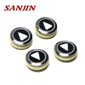 Kone Parts Kone Elevator Black Stainless Steel Button Kds50 Kds300 - Shaanxi Sanjin Elevator Fittings Co., Ltd. - China