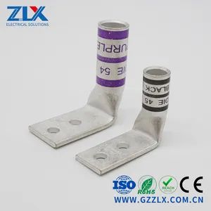 500kcm Brown Printed 90 Angle Copper Cable Lug Code Compression Connectors Terminals - Guangzhou Zhonglaixin Technology Development Co., Ltd. - China