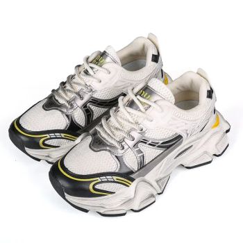 Lace-up Men Clunky Sneaker Mesh Platform Height Increasing Shoes - Quanzhou Gushi Technology Co., Ltd. - China