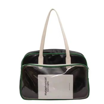Recycled PVC Lightweight Fashion Large Travel Duffel Bag Waterproof Sports Gym Clear Weekender Tote Bags Cosmetics Bag - Fuzhou Whole Line Trading Co., Ltd. - China