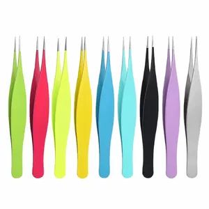 Colored Precision Slender Point Tweezers for Acne Blackheads Remover Lash Eyelash Extensions - Haifeng Alaric Inc - China