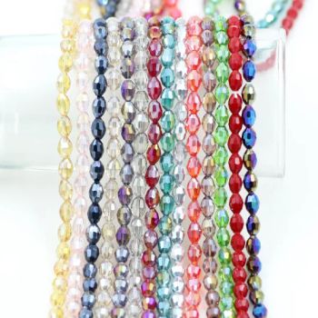 Various Colors Faceted Olive Crystal Glass Beads for Jewelry Making - Ningbo General Union Co., Ltd. - China