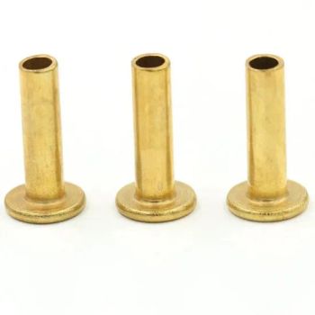 Hardware Flat Head Hollow Rivets Brass Copper Tubular High Quality Brass Rivets - Ningbo Yifei Machinery Parts Co., Ltd. - China
