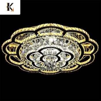 LED Crystal Ceiling Light Stainless Steel China Luxury LED Ceiling Crystal Nordic Lamps Decorative Lighting Chandeliers & Pendant Lights Crystal Ceiling Light - Zhongshan Konig Co., Ltd. - China