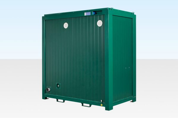 1+1 Double Mains Toilet 8Ft x 5Ft (Green) Cabins For Sale - senesie mfg llc - United States